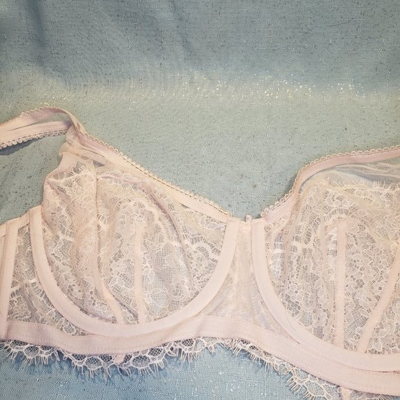 BRAND NEW -36DD- Victoria's Secret Dream Angels Unlined Plunge Bra Light Pink - Picture 7 of 12